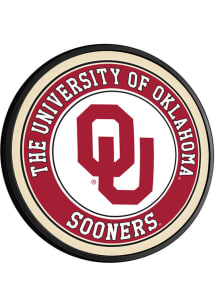 The Fan-Brand Oklahoma Sooners Round Slimline Lighted Sign