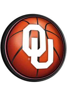 The Fan-Brand Oklahoma Sooners Basketball Round Slimline Lighted Sign