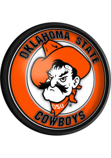 The Fan-Brand Oklahoma State Cowboys Mascot Round Slimline Lighted Sign
