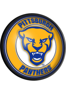 The Fan-Brand Pitt Panthers Mascot Round Slimline Lighted Sign