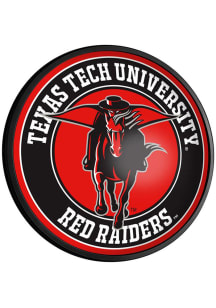 The Fan-Brand Texas Tech Red Raiders Mascot Round Slimline Lighted Sign