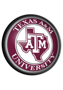 The Fan-Brand Texas A&amp;M Aggies State-themed Round Slimline Lighted Sign