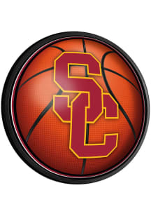 The Fan-Brand USC Trojans Basketball Round Slimline Lighted Sign