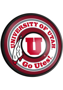 The Fan-Brand Utah Utes Round Slimline Lighted Sign