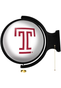 The Fan-Brand Temple Owls Logo Round Rotating Lighted Wall Sign