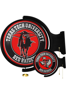The Fan-Brand Texas Tech Red Raiders Double Sided Round Rotating Lighted Wall Sign