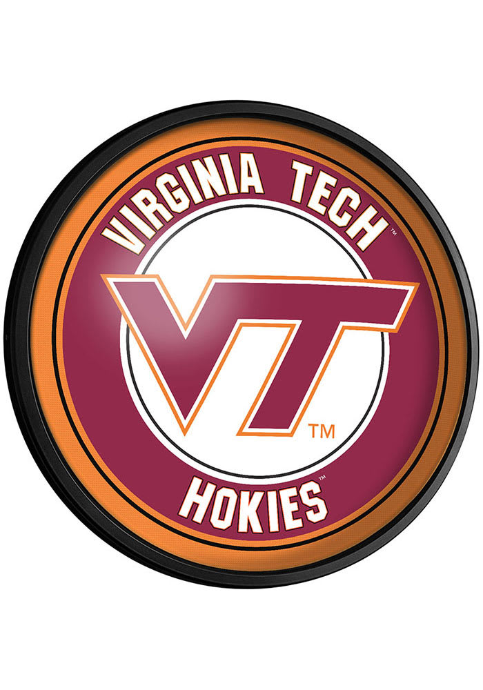 Virginia Tech Hokies Round Slimline Lighted Sign