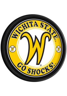 The Fan-Brand Wichita State Shockers Script Round Slimline Lighted Sign