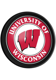 The Fan-Brand Wisconsin Badgers Round Slimline Lighted Sign