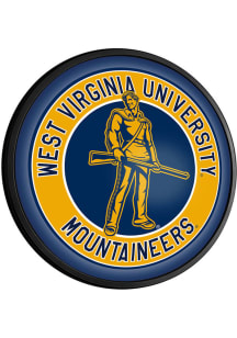 The Fan-Brand West Virginia Mountaineers Mascot Round Slimline Lighted Sign