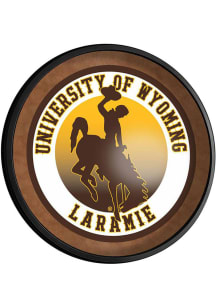 The Fan-Brand Wyoming Cowboys Round Slimline Lighted Sign