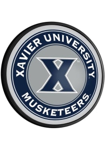 The Fan-Brand Xavier Musketeers Round Slimline Lighted Sign