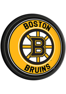 The Fan-Brand Boston Bruins Round Slimline Lighted Sign