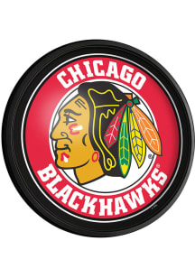 The Fan-Brand Chicago Blackhawks Round Slimline Lighted Sign