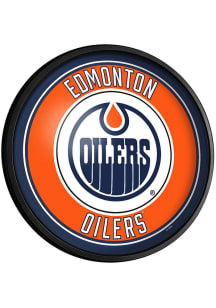 The Fan-Brand Edmonton Oilers Round Slimline Lighted Sign