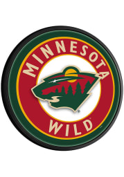 Minnesota Wild Round Slimline Lighted Sign
