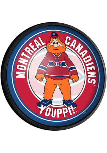 The Fan-Brand Montreal Canadiens Mascot Round Slimline Lighted Sign