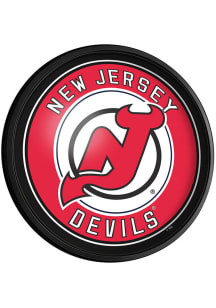 The Fan-Brand New Jersey Devils Round Slimline Lighted Sign