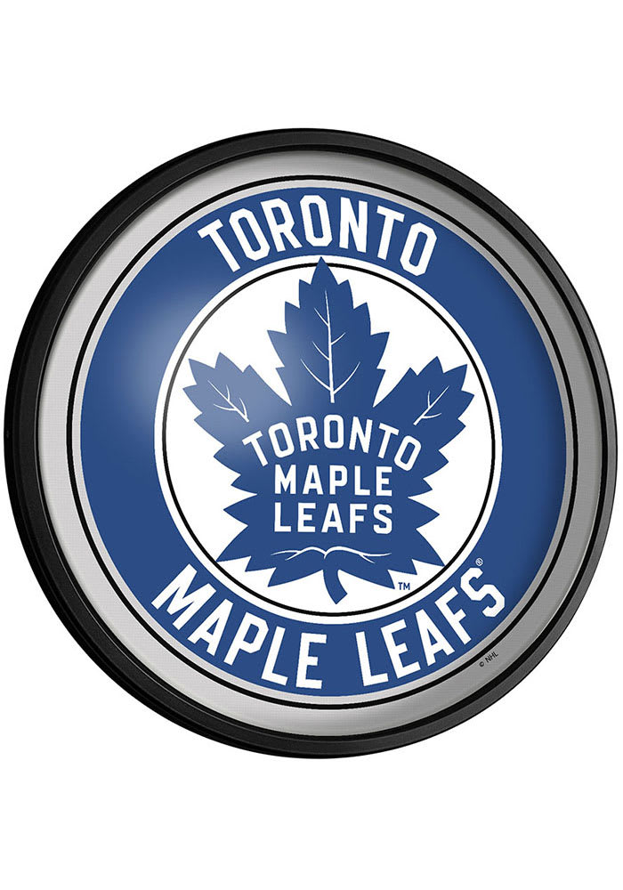 Toronto Maple Leafs Round Slimline Lighted Sign