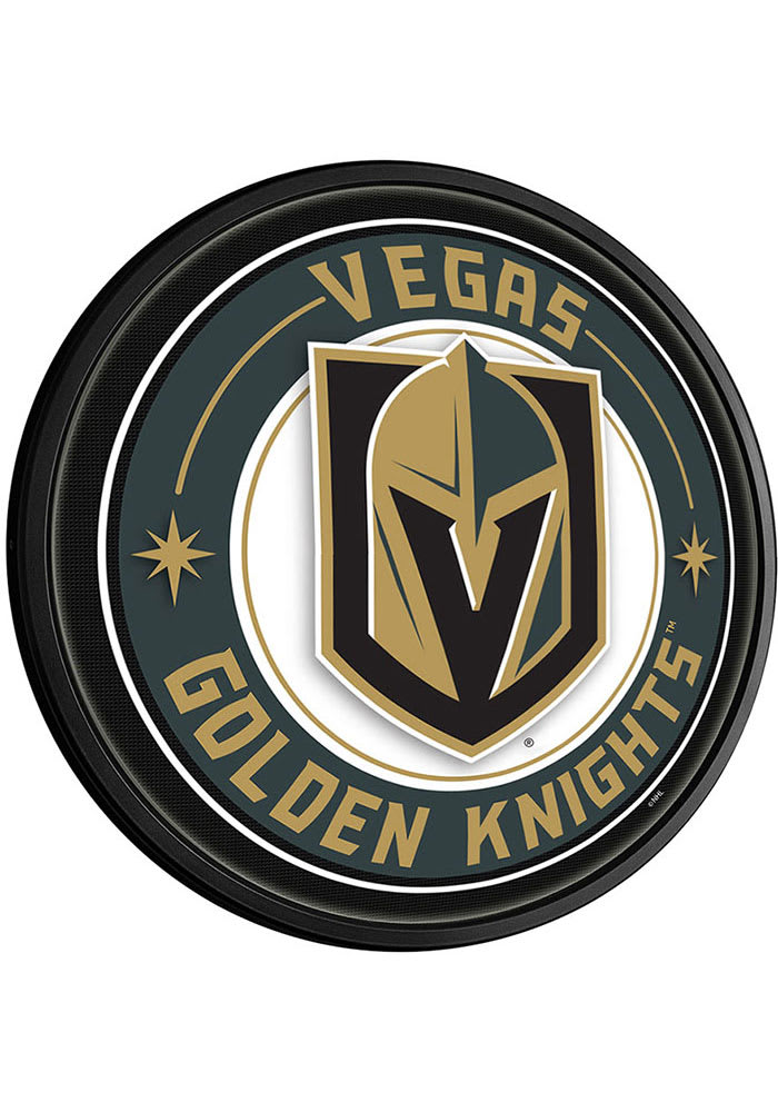 Vegas Golden Knights Round Slimline Lighted Sign
