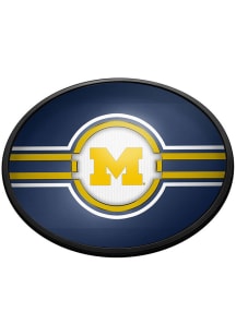 The Fan-Brand Michigan Wolverines Oval Slimline Lighted Sign