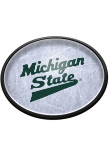 The Fan-Brand Michigan State Spartans Hockey Oval Slimline Lighted Sign