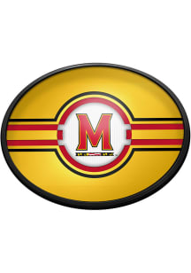 The Fan-Brand Maryland Terrapins Oval Slimline Lighted Sign