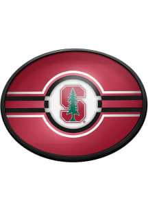The Fan-Brand Stanford Cardinal Oval Slimline Lighted Sign