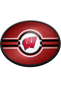 The Fan-Brand Wisconsin Badgers Oval Slimline Lighted Sign