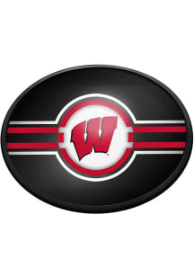 The Fan-Brand Wisconsin Badgers Oval Slimline Lighted Sign