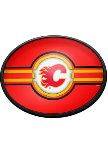 The Fan-Brand Calgary Flames Oval Slimline Lighted Sign