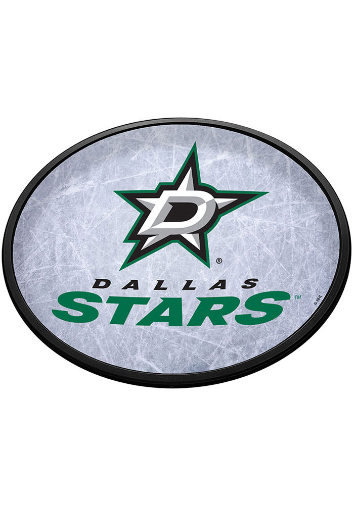 Dallas Stars Ice Rink Oval Slimline Lighted Sign