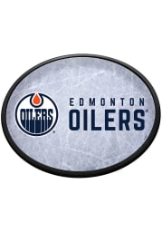 Edmonton Oilers Ice Rink Oval Slimline Lighted Sign