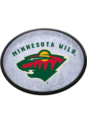 Minnesota Wild Ice Rink Oval Slimline Lighted Sign
