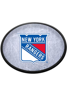 The Fan-Brand New York Rangers Ice Rink Oval Slimline Lighted Sign