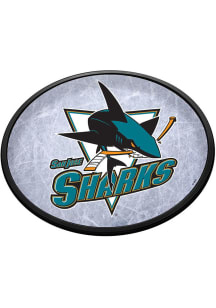 The Fan-Brand San Jose Sharks Ice Rink Oval Slimline Lighted Sign