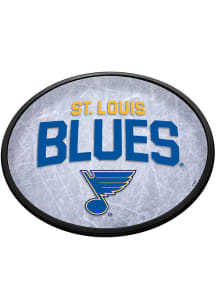 The Fan-Brand St Louis Blues Ice Rink Oval Slimline Lighted Sign