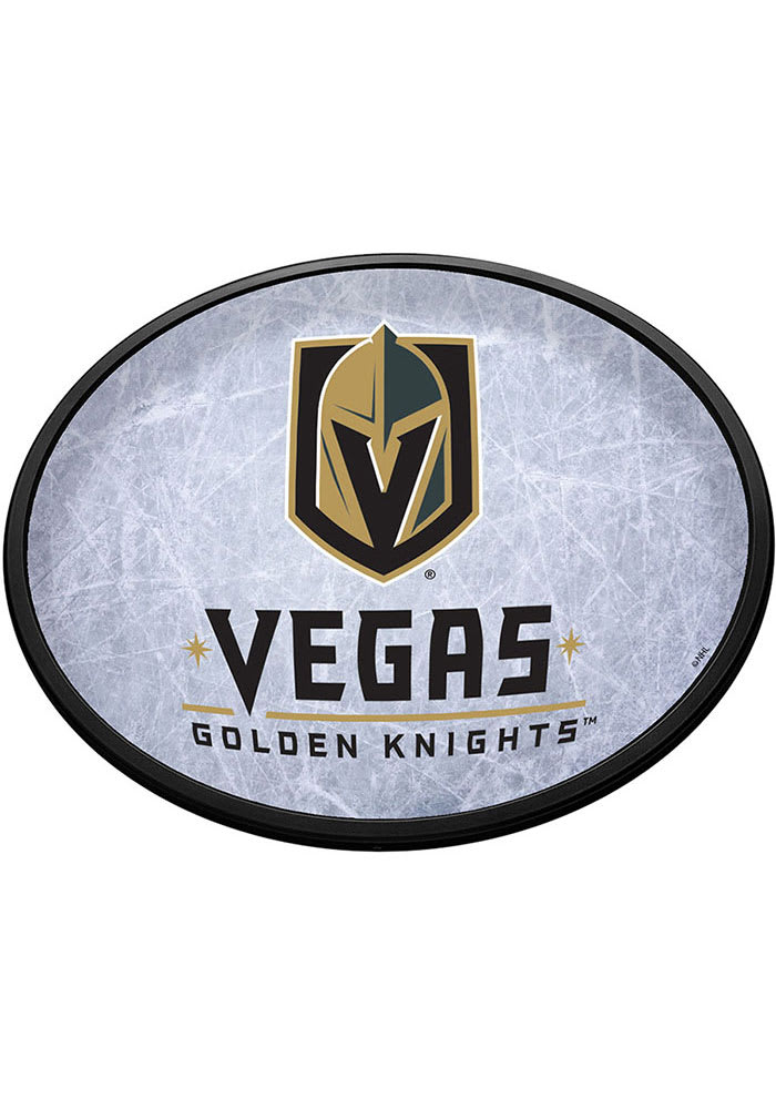 Vegas Golden Knights Ice Rink Oval Slimline Lighted Sign