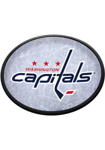 The Fan-Brand Washington Capitals Ice Rink Oval Slimline Lighted Sign