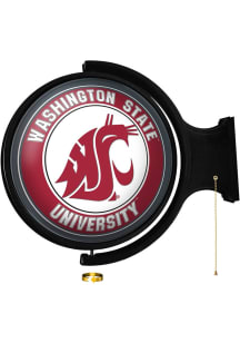 The Fan-Brand Washington State Cougars Round Rotating Lighted Wall Sign