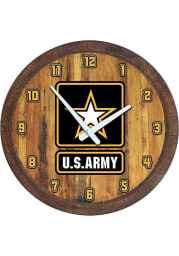 Army Faux Barrel Top Wall Clock