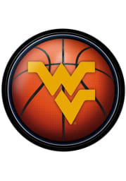 West Virginia Mountaineers Basketball Modern Disc Sign