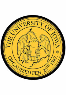 The Fan-Brand Iowa Hawkeyes Seal Modern Disc Sign