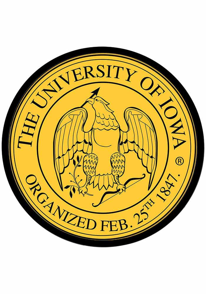 Iowa Hawkeyes Seal Modern Disc Sign