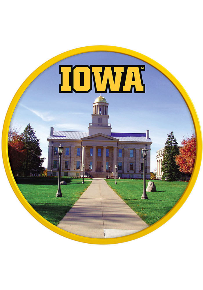Iowa Hawkeyes Capital Round Modern Disc Sign