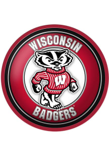 The Fan-Brand Wisconsin Badgers Mascot Modern Disc Sign