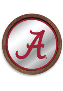 The Fan-Brand Alabama Crimson Tide Faux Barrel Top Mirrored Sign