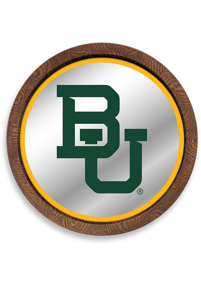 Baylor Bears Faux Barrel Top Mirrored Sign