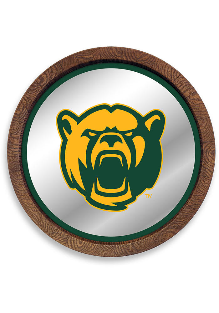 Baylor Bears Mascot Faux Barrel Top Mirrored Sign