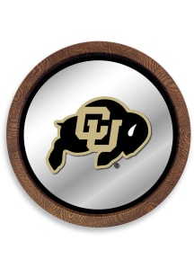 The Fan-Brand Colorado Buffaloes Faux Barrel Top Mirrored Sign